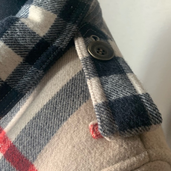 Burberry Check Wool Trench Coat Size XS - Picture 8 of 8